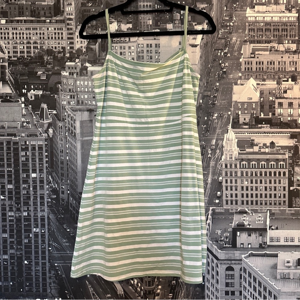 ASOS Mint and White Striped Dress
